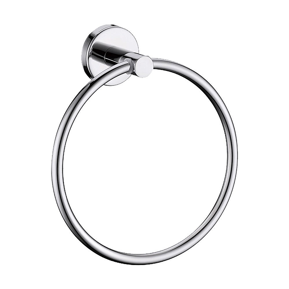 Kitchen & Bathroom DIY: Classic Chrome Towel Bar Rail Ring Bathroom