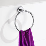 Kitchen & Bathroom DIY: Classic Chrome Towel Bar Rail Ring Bathroom