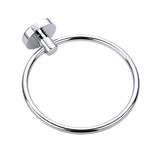 Kitchen & Bathroom DIY: Classic Chrome Towel Bar Rail Ring Bathroom
