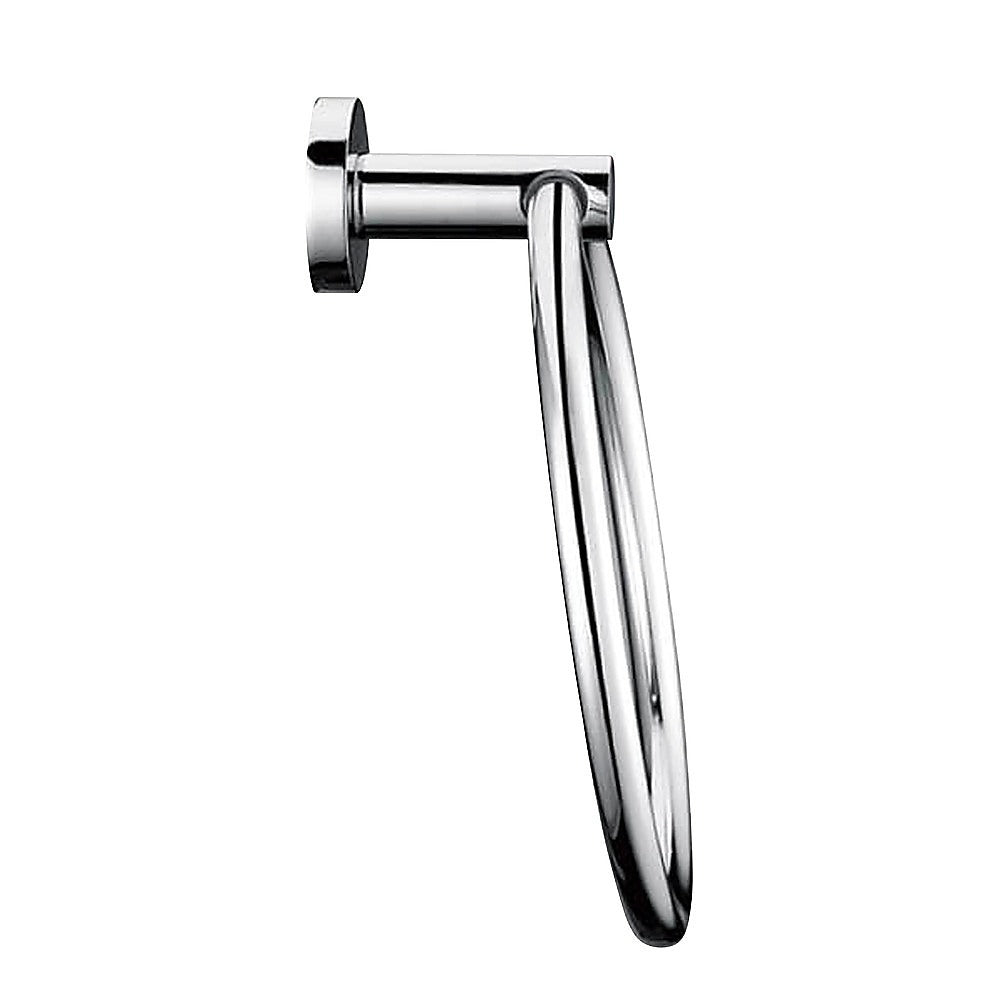 Kitchen & Bathroom DIY: Classic Chrome Towel Bar Rail Ring Bathroom