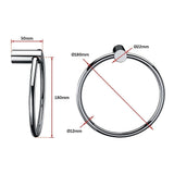 Kitchen & Bathroom DIY: Classic Chrome Towel Bar Rail Ring Bathroom