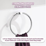 Classic Chrome Towel Bar Rail Ring Bathroom