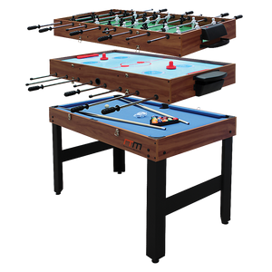 4FT 3-in-1 Games Foosball Soccer Hockey Pool Table