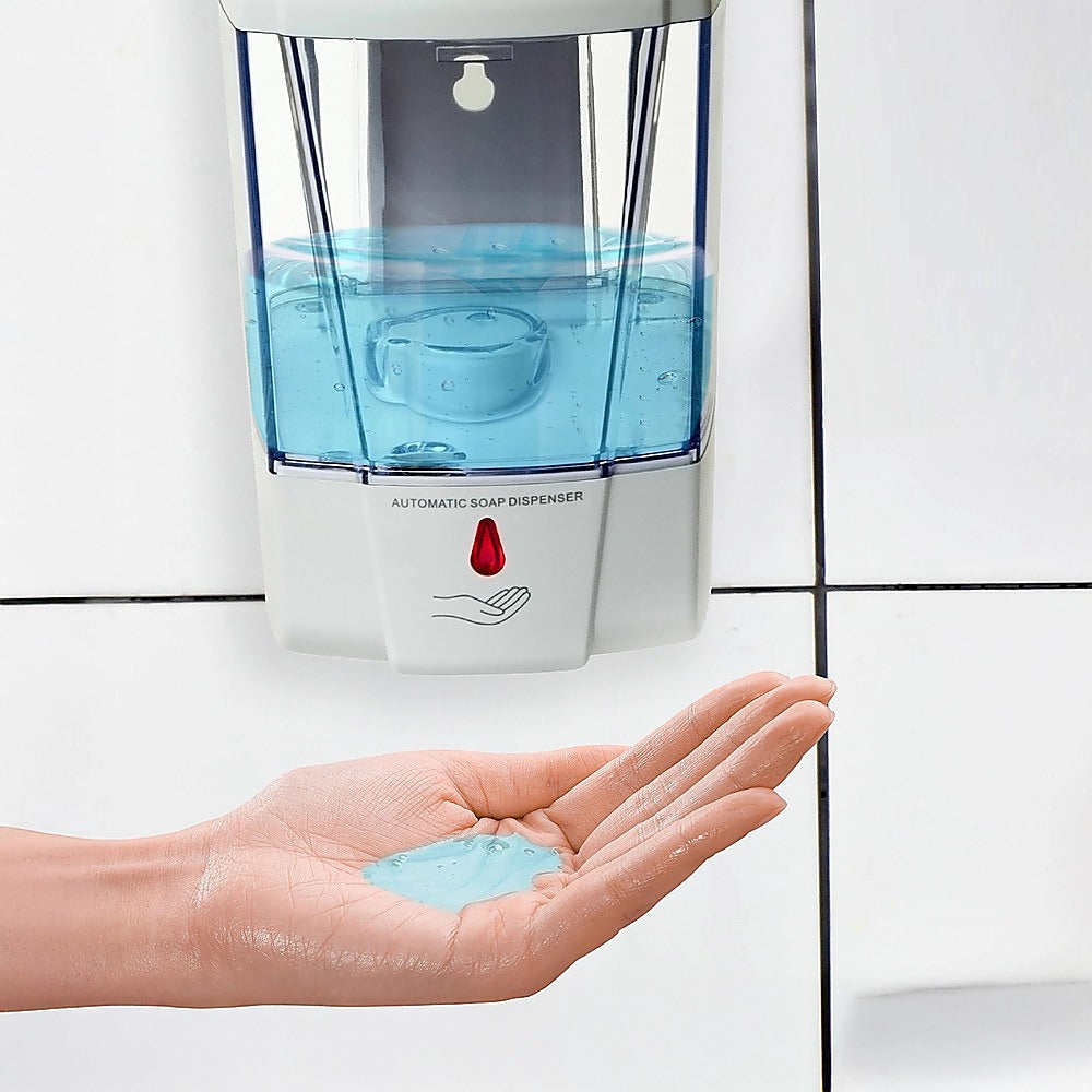 Bath Caddies: Automatic Liquid Soap/Alcohol Sanitizer Dispenser 700ML Hands-Free Sensor Wall