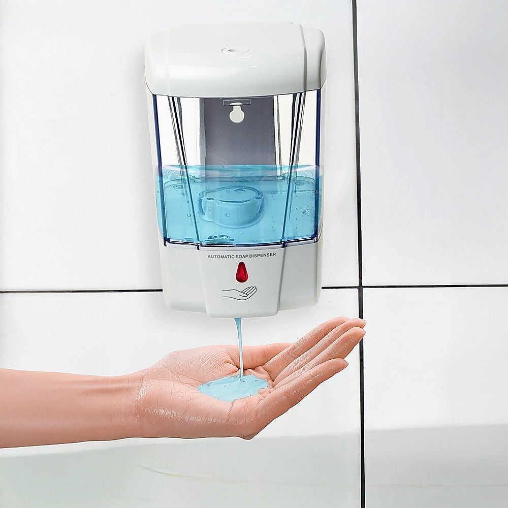 Bath Caddies: Automatic Liquid Soap/Alcohol Sanitizer Dispenser 700ML Hands-Free Sensor Wall