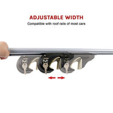 Caravan Accessories: Universal Car Top Roof Rail Rack Cross Bar Aluminium Lockable 1350MM