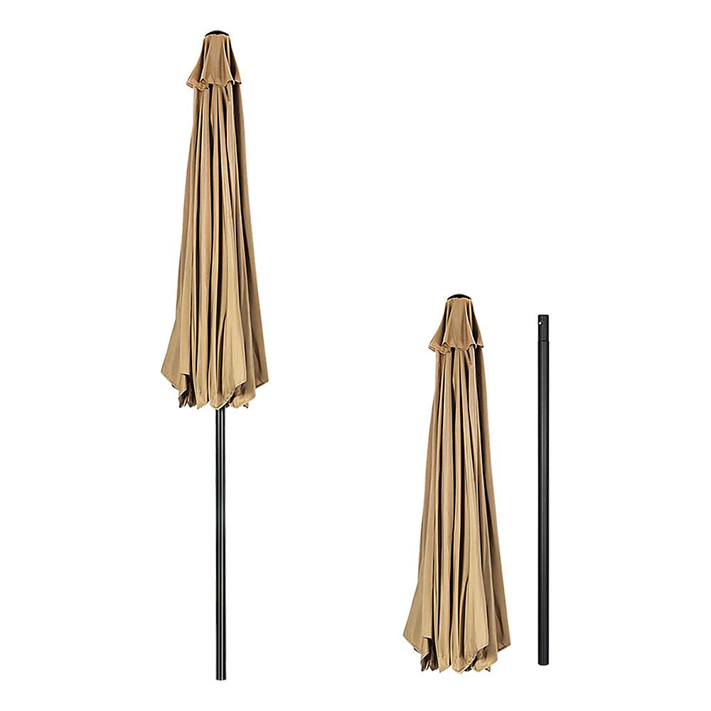Umbrellas & Sunshades: 9FT Patio Umbrella Outdoor Garden Table Umbrella with 8 Sturdy Ribs