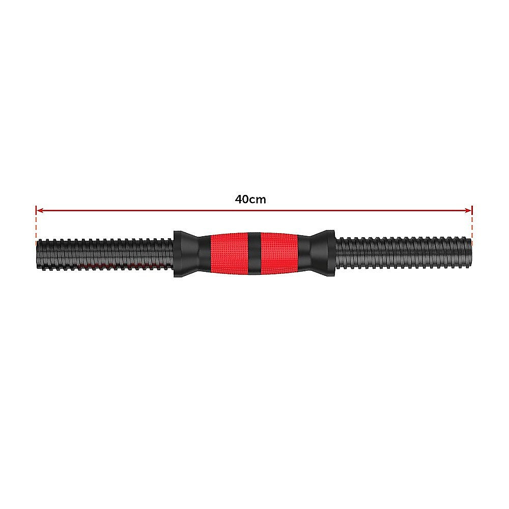 Weightlifting Machines & Racks: 20kg Adjustable Rubber Dumbbell Set Barbell Home GYM Exercise Weights