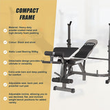Gym Equipment & Accessories: Multi Station Home Gym Weight Bench Press Leg Equipment Set Fitness Exercise