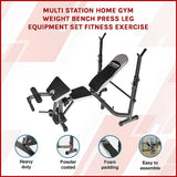 Gym Equipment & Accessories: Multi Station Home Gym Weight Bench Press Leg Equipment Set Fitness Exercise