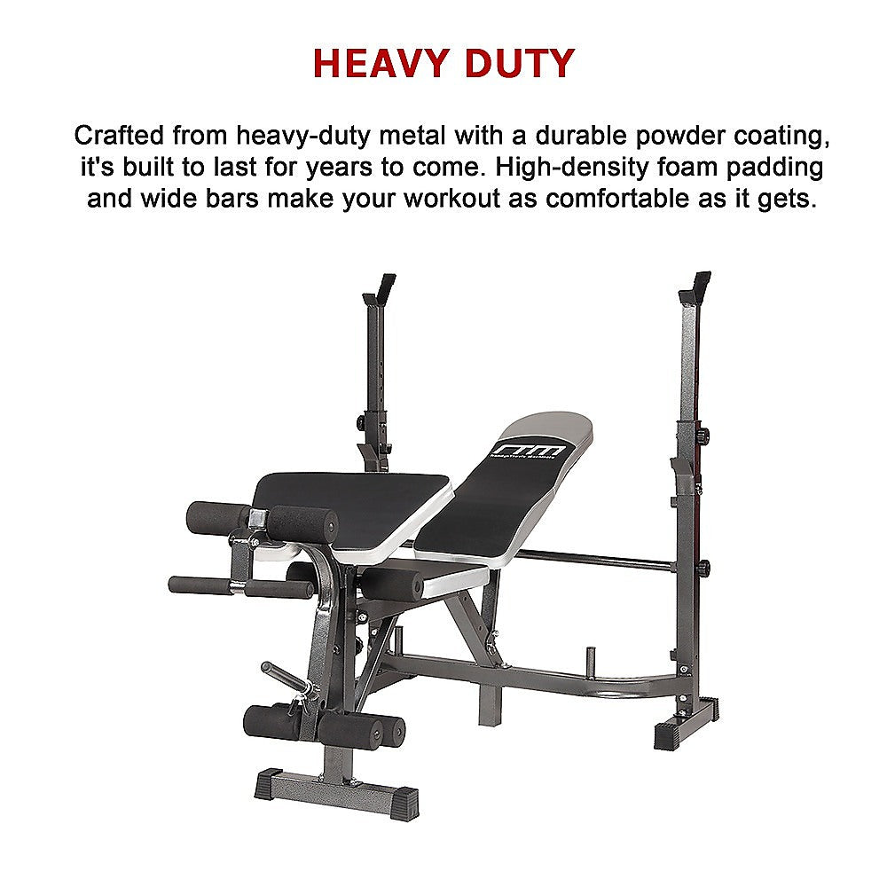 Gym Equipment & Accessories: Multi Station Home Gym Weight Bench Press Leg Equipment Set Fitness Exercise