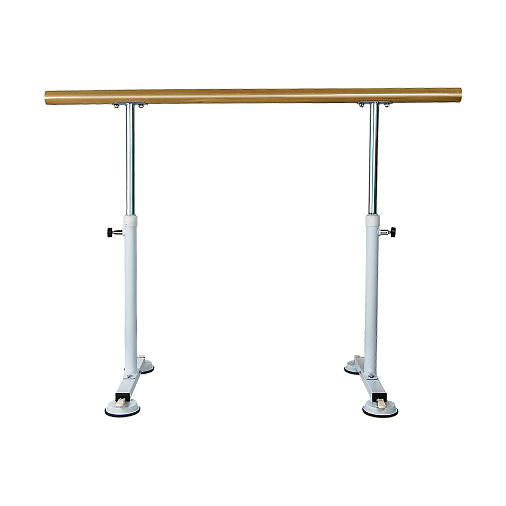 Gym Equipment & Accessories: Wooden Portable Ballet Bar Stretch Barre Dance Bar 1.5M Freestanding Ballet Bar