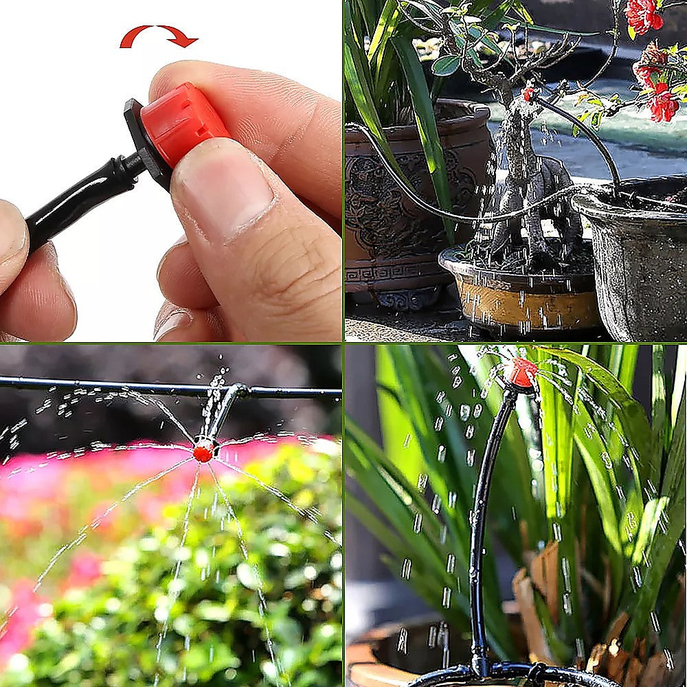Irrigation Pumps: 50M Hose Garden Irrigation System Plant Watering DIY Micro Drip Kits