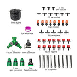 Irrigation Pumps: 50M Hose Garden Irrigation System Plant Watering DIY Micro Drip Kits