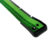 Activity Games: Indoor Practice Putting Green 2.5m Mat Inclined Ball Return Fake Grass 2 Holes