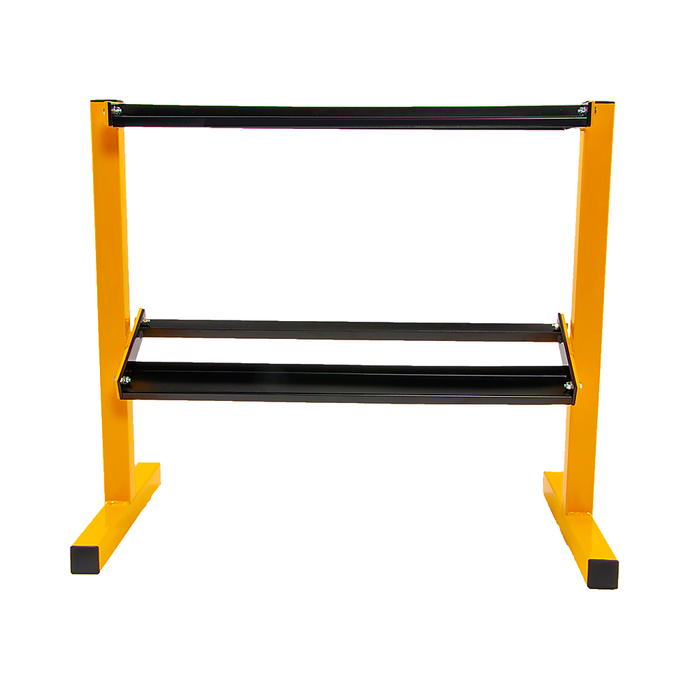 Gym Equipment & Accessories: 2 Tier Dumbbell Rack for Dumbbell Weights Storage