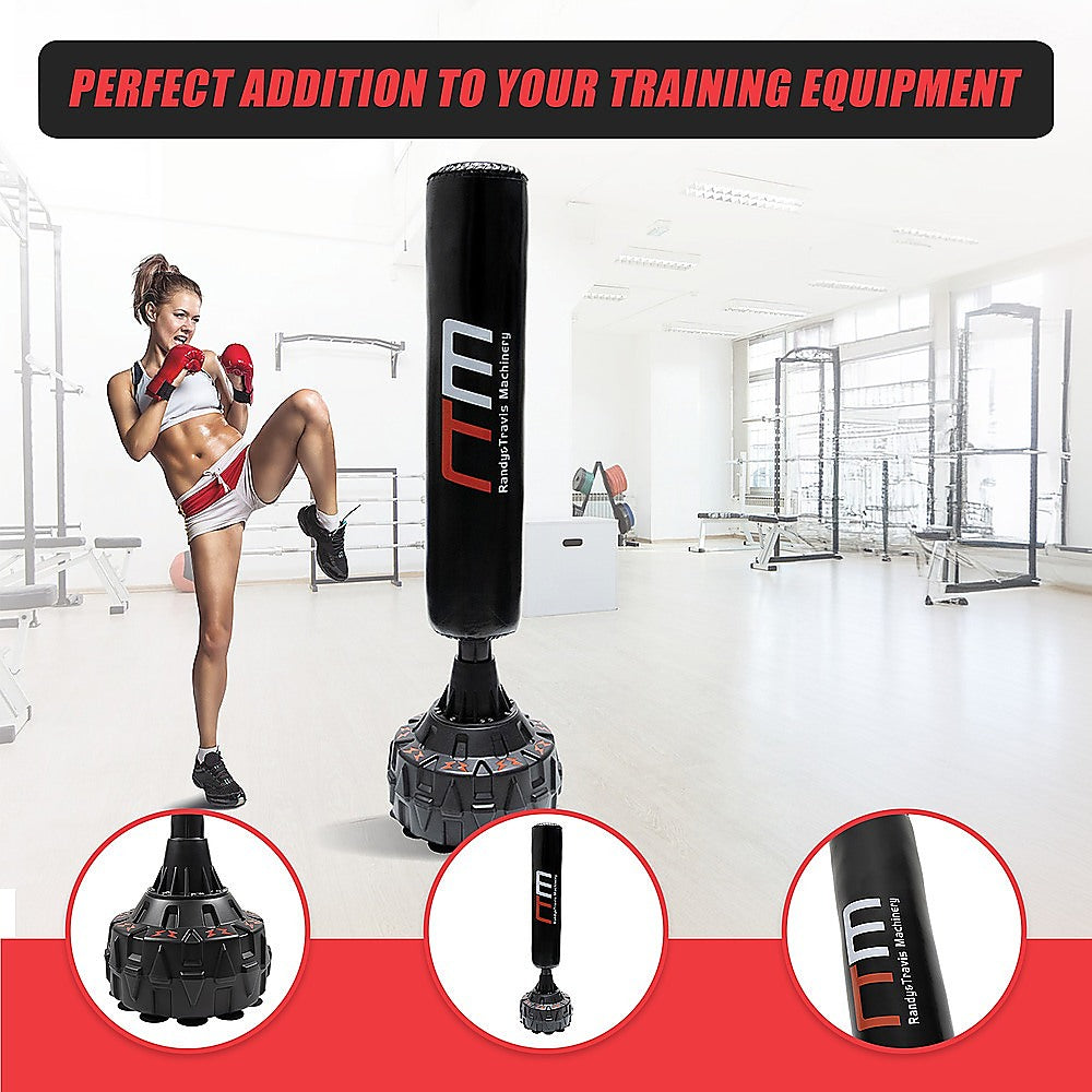 Boxing & Martial Arts: 170cm Free Standing Boxing Punching Bag Stand MMA UFC Kick Fitness