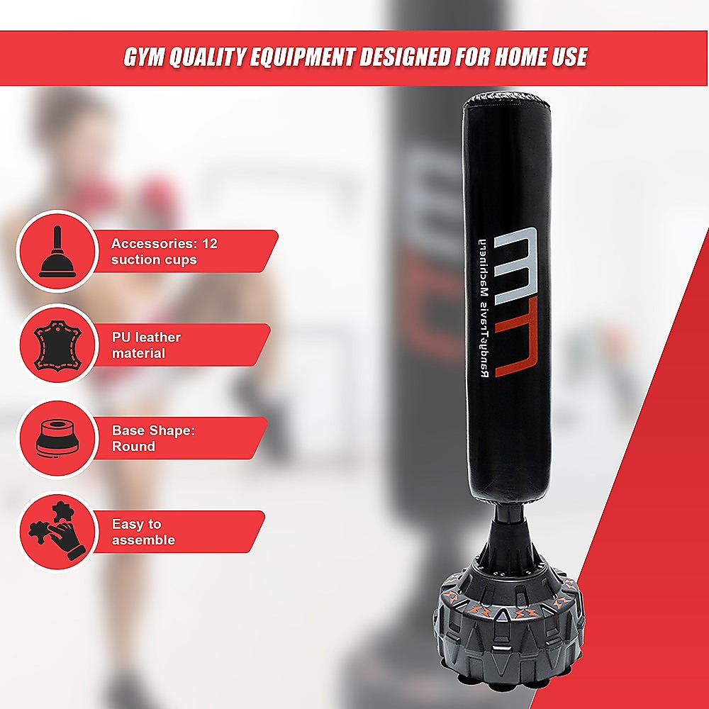 Boxing & Martial Arts: 170cm Free Standing Boxing Punching Bag Stand MMA UFC Kick Fitness