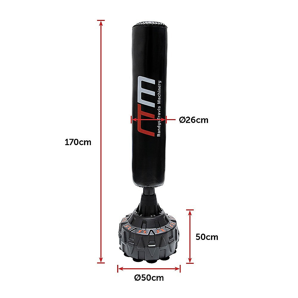 Boxing & Martial Arts: 170cm Free Standing Boxing Punching Bag Stand MMA UFC Kick Fitness