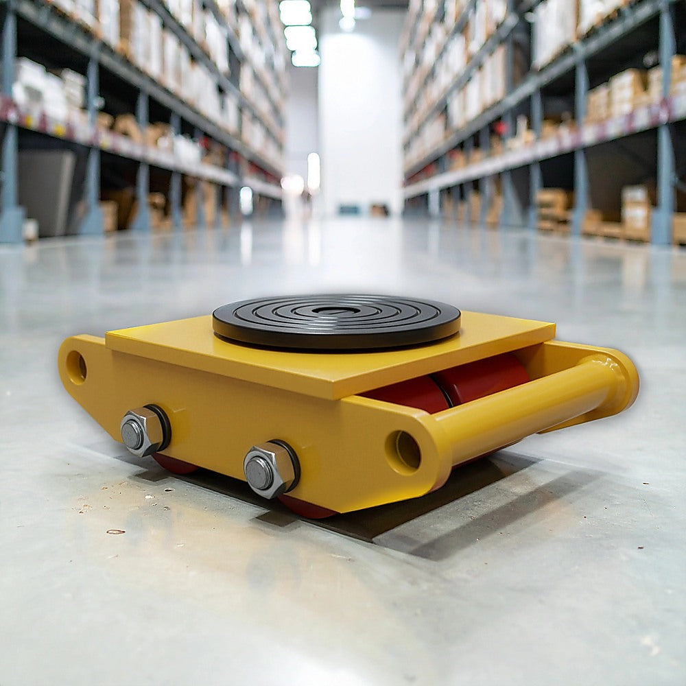 Utility Trolleys: Heavy Duty Machine Dolly Skate Machinery Roller Mover Cargo Trolley 6T