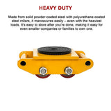 Utility Trolleys: Heavy Duty Machine Dolly Skate Machinery Roller Mover Cargo Trolley 6T