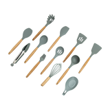 13x Kitchen Utensils for Cooking Baking Silicone Set