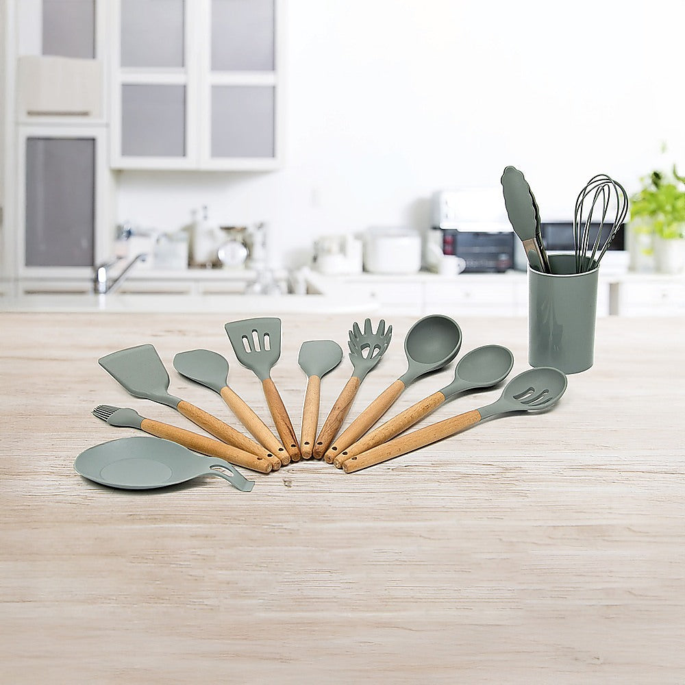 Kitchen Utensils: 13x Kitchen Utensils for Cooking Baking Silicone Set