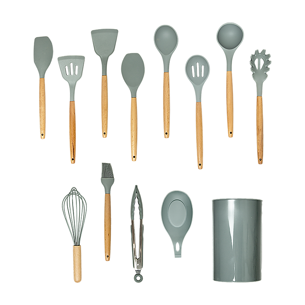 Kitchen Utensils: 13x Kitchen Utensils for Cooking Baking Silicone Set