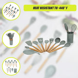 13x Kitchen Utensils for Cooking Baking Silicone Set