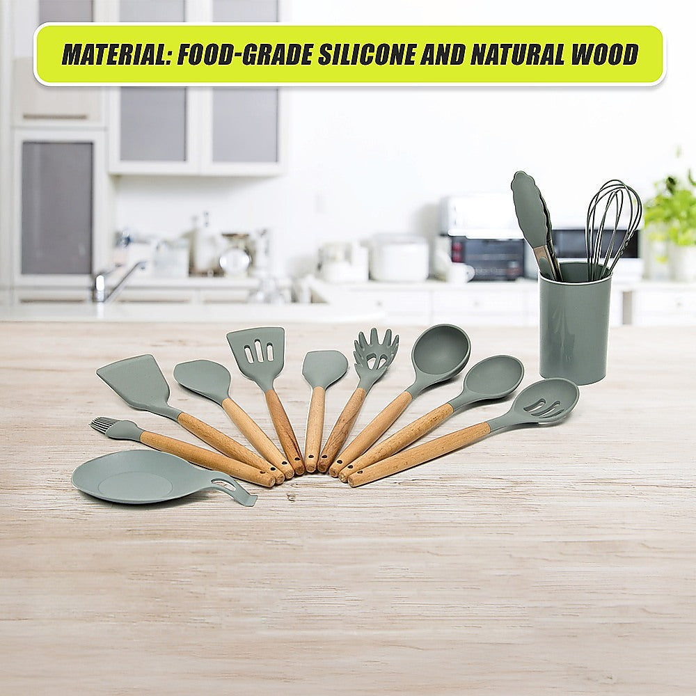 Kitchen Utensils: 13x Kitchen Utensils for Cooking Baking Silicone Set