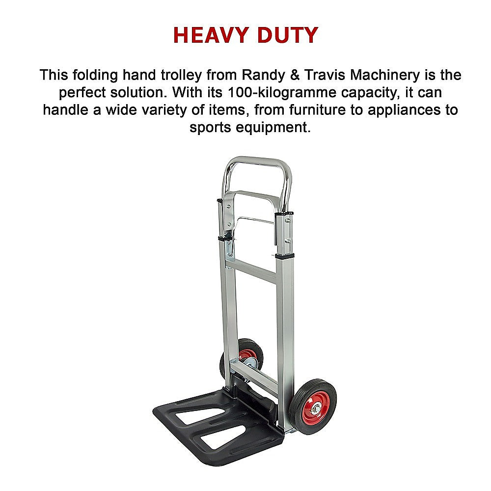 Utility Trolleys: 100kg Trolley Folding Hand Truck Sack Barrow