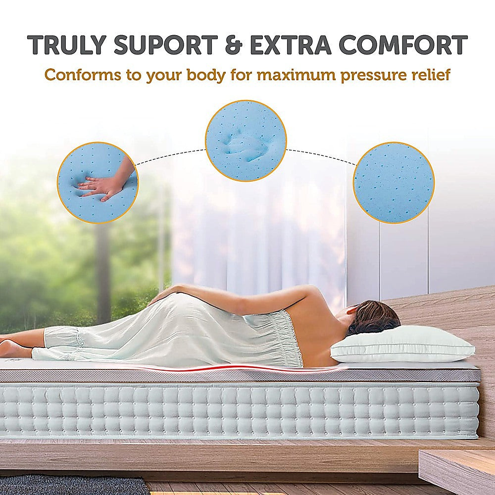 Mattress Toppers: Queen Cooling Gel Memory Foam Mattress Topper  CertiPUR-US Certified Foam