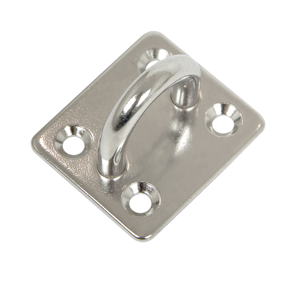 Gardening Accessories: 4X M6 304 Stainless Steel Oblong Pad Eye Plate Marine Hardware Staple Hook