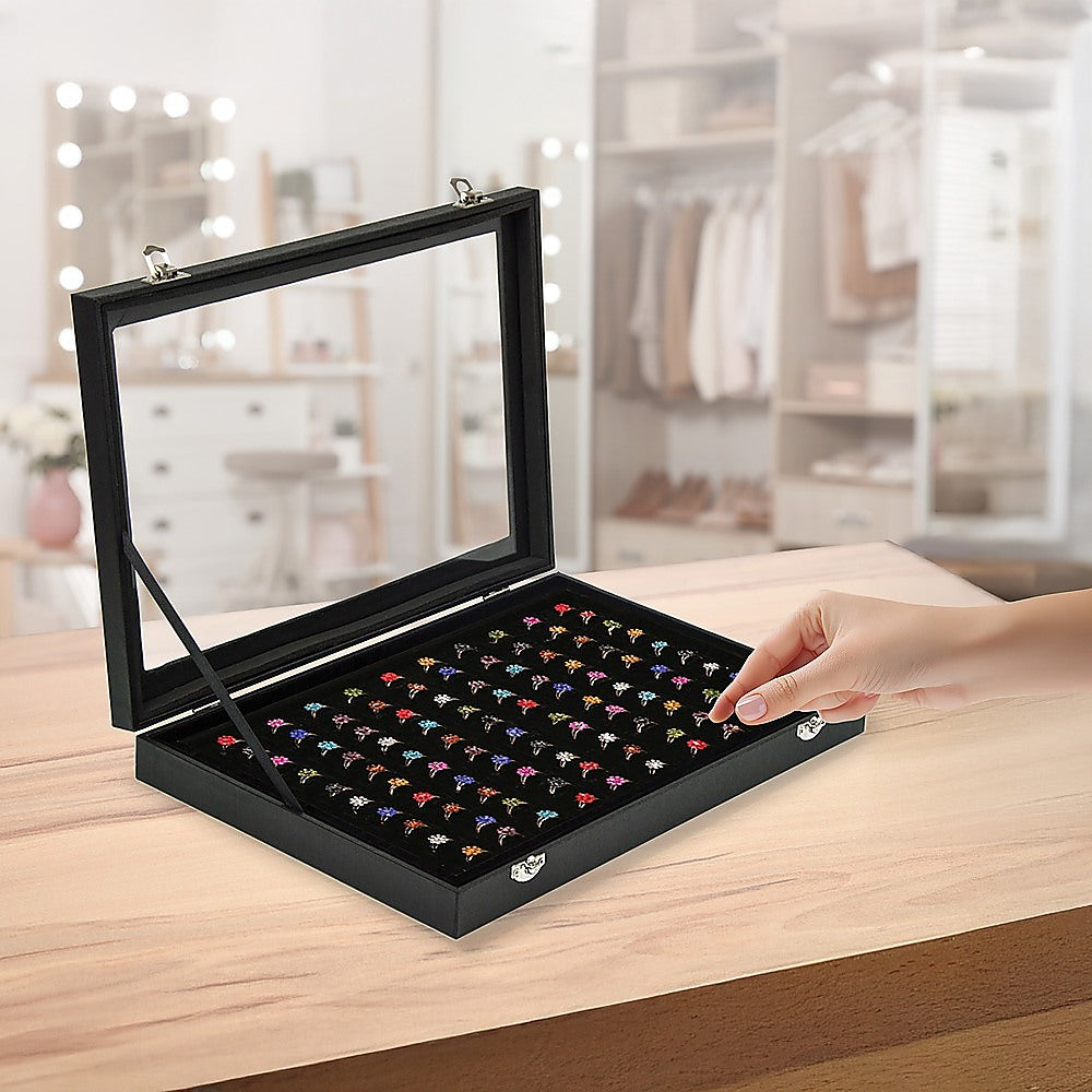 Storage Boxes: 100 Earring Ring Holder Jewellery/Necklace Display Storage Gift Box Show Cases