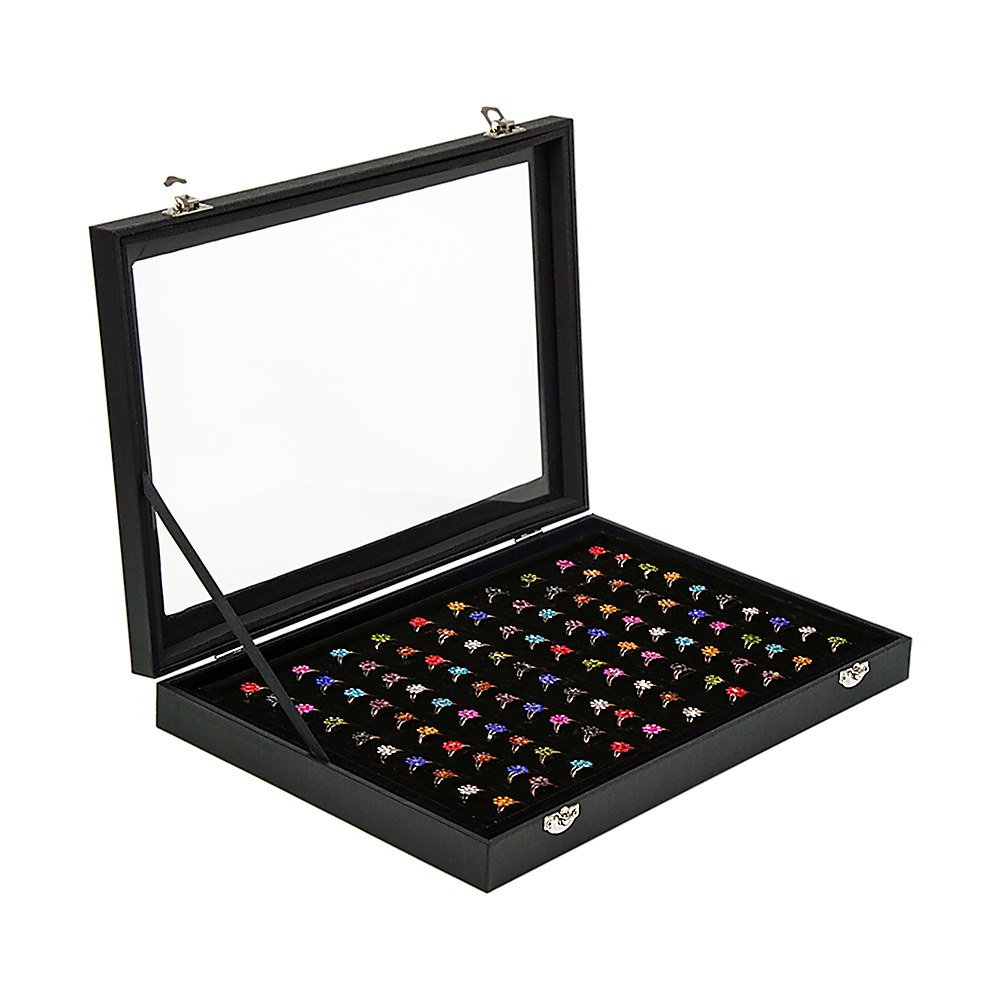Storage Boxes: 100 Earring Ring Holder Jewellery/Necklace Display Storage Gift Box Show Cases