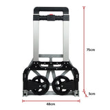 150KG Portable Cart Folding Dolly Push Truck Hand Collapsible Luggage Trolley