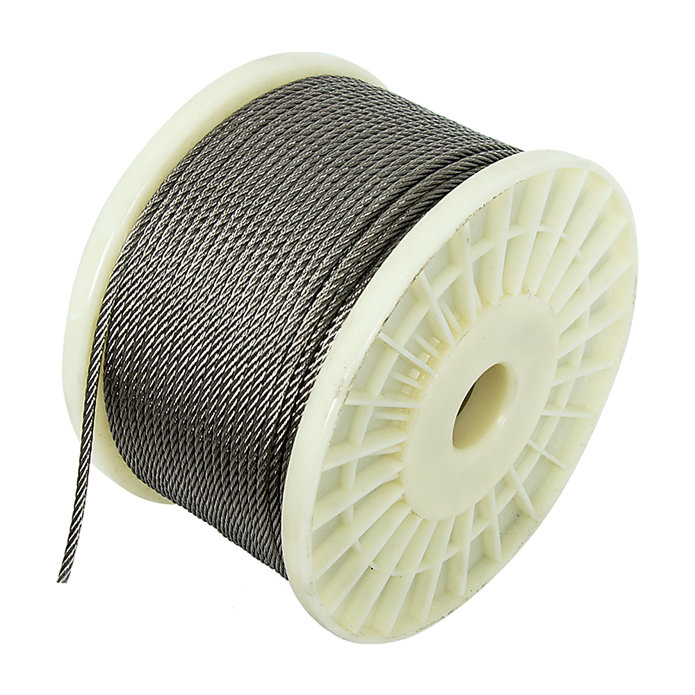 Hardware Hooks: 50M 316 Marine Stainless Steel Wire Rope Cable Decking Balustrade Rigging 7x19 4mm