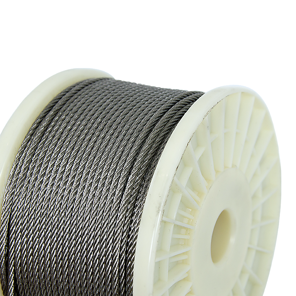 Hardware Hooks: 50M 316 Marine Stainless Steel Wire Rope Cable Decking Balustrade Rigging 7x19 4mm