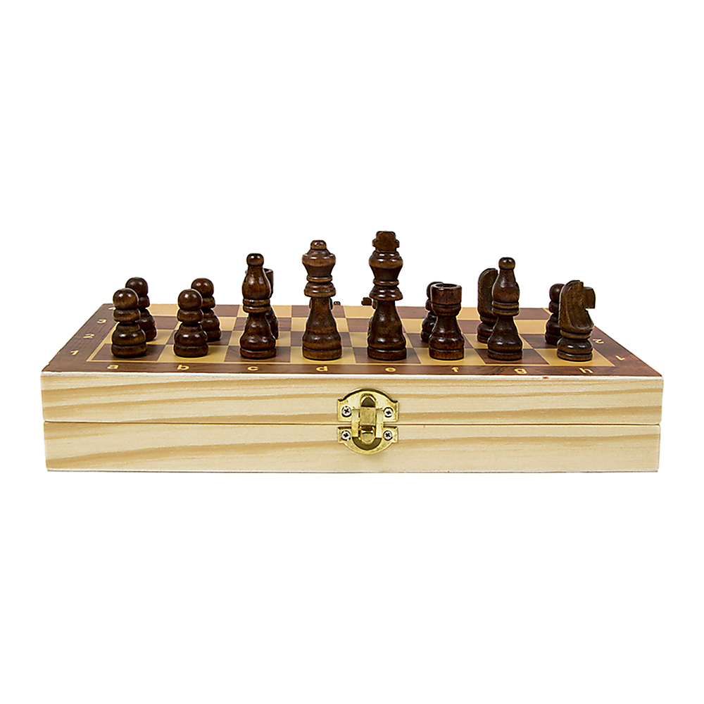 Activity Games: Chess Board Games Folding Large Chess Wooden Chessboard Set Wood Toy Gift