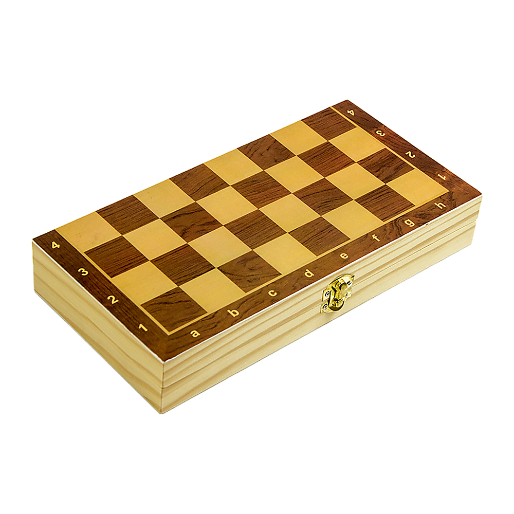 Activity Games: Chess Board Games Folding Large Chess Wooden Chessboard Set Wood Toy Gift