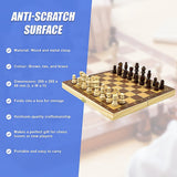 Activity Games: Chess Board Games Folding Large Chess Wooden Chessboard Set Wood Toy Gift