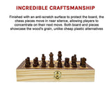 Activity Games: Chess Board Games Folding Large Chess Wooden Chessboard Set Wood Toy Gift