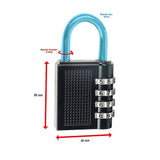 Masonry Tools: X2 Combination Padlock 4-Digit Outdoor Weatherproof Security School Lock Travel