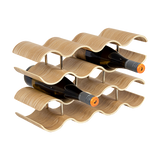 Wine Racks: Wooden Wave Wine Rack/Creative Home Grape Wine Holder Shelf Cabinet/Bottle Rack