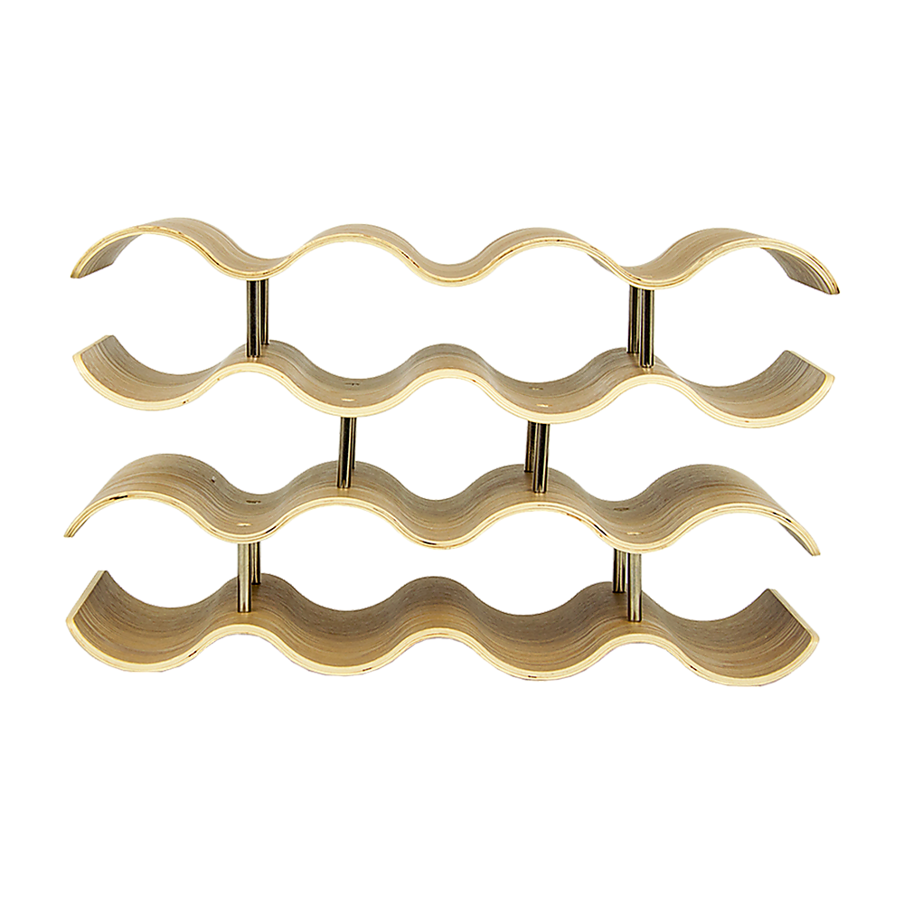 Wine Racks: Wooden Wave Wine Rack/Creative Home Grape Wine Holder Shelf Cabinet/Bottle Rack