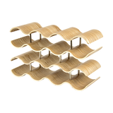 Wine Racks: Wooden Wave Wine Rack/Creative Home Grape Wine Holder Shelf Cabinet/Bottle Rack