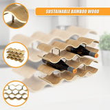 Wine Racks: Wooden Wave Wine Rack/Creative Home Grape Wine Holder Shelf Cabinet/Bottle Rack