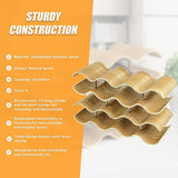 Wine Racks: Wooden Wave Wine Rack/Creative Home Grape Wine Holder Shelf Cabinet/Bottle Rack