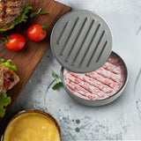 Kitchen Utensils: Large Round Hamburger Patty Maker Grill Press Burger Metal Mold Cooking Tools