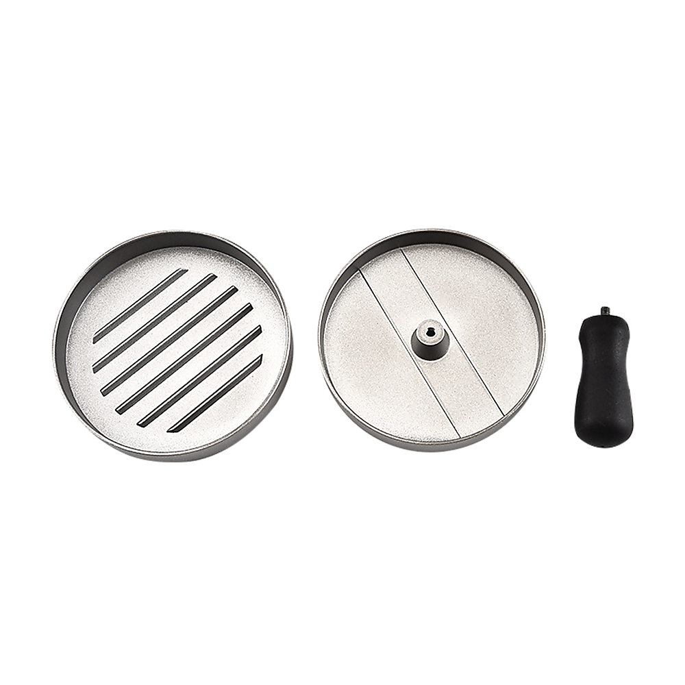 Kitchen Utensils: Large Round Hamburger Patty Maker Grill Press Burger Metal Mold Cooking Tools